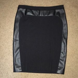 Black pencil skirt